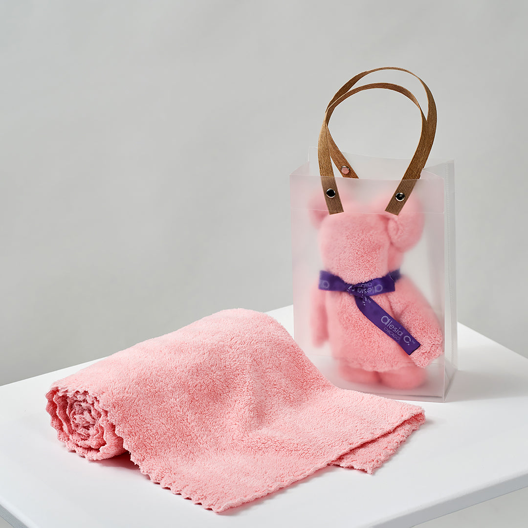 Teddy Bear Softest face Towels by Alesia Chaika