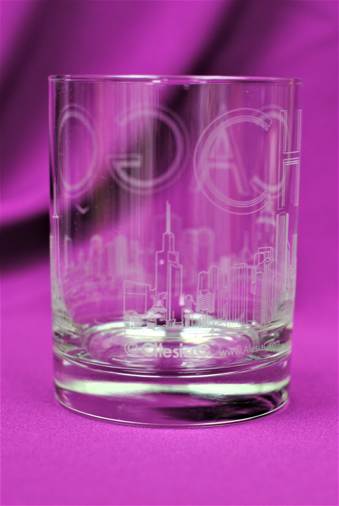 CHICAGO Skyline Drinkware Glass Set of 1 or 2