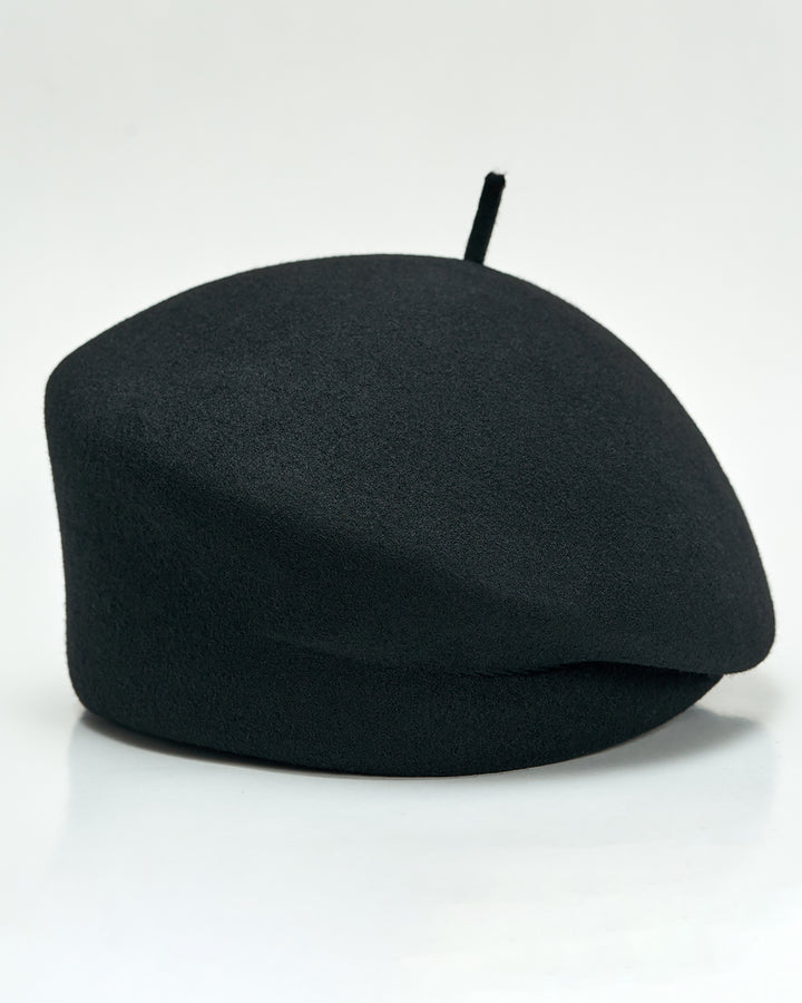 Olga Teardrop Loop Beret Hat – Felted Virgin Wool