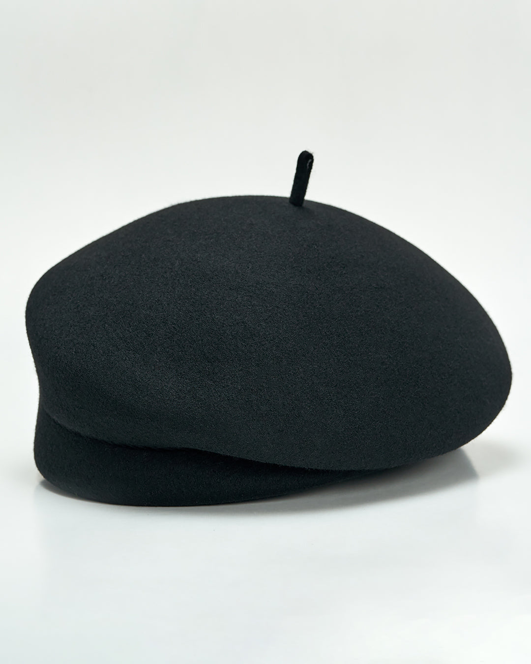 Olga Teardrop Loop Beret Hat – Felted Virgin Wool