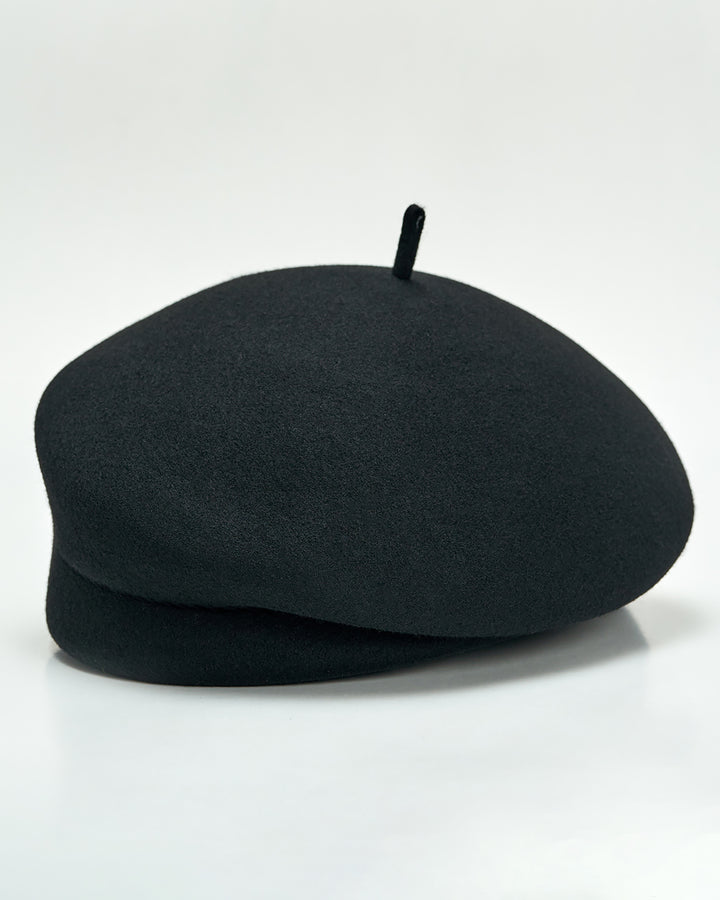Olga Teardrop Loop Beret Hat – Felted Virgin Wool