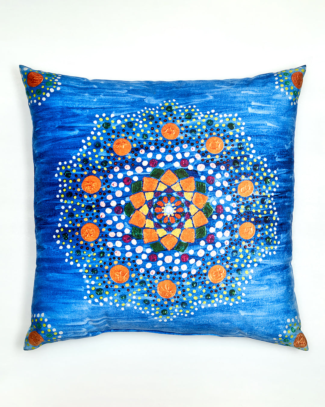 DREAM MANDALA Yana Dot Art Decorative Throw Pillow