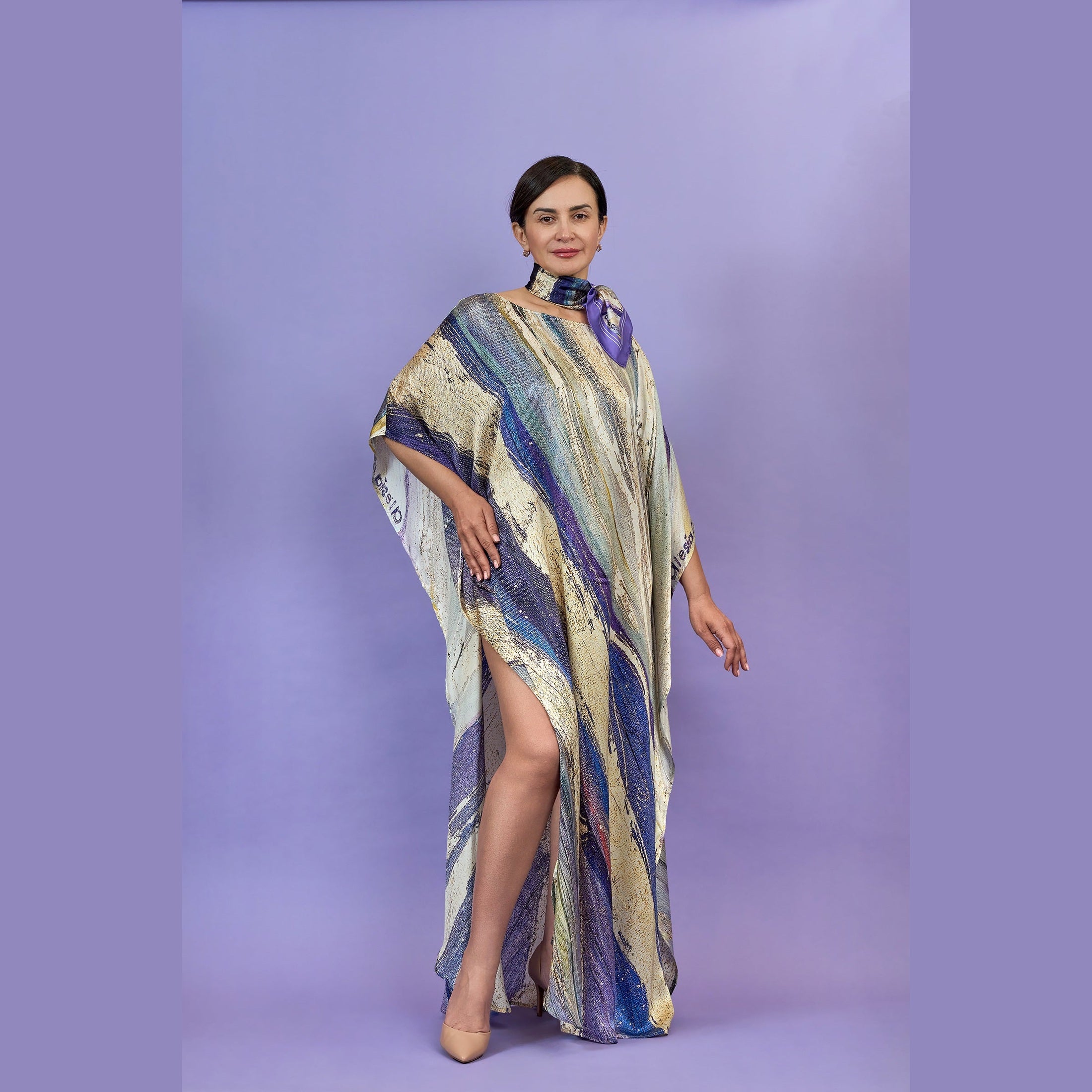 美品 Cristaseya WOOL CAFTAN DRESS キャメル 美品 Cristaseya WOOL CAFTAN DRESS キャメル レディース
