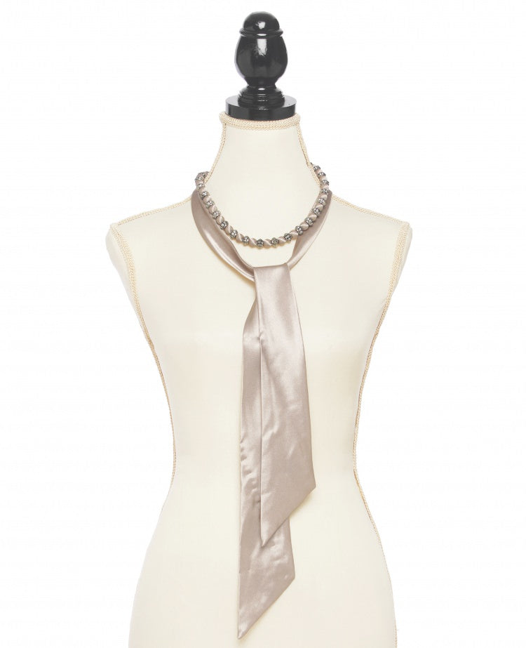 Satin Scarf Belt Necklace – Multi-Wear Accessory