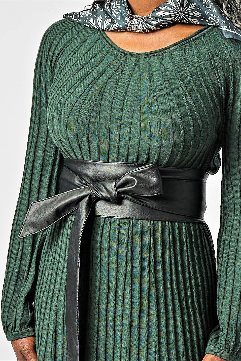 Wrap Belt – Women’s Adjustable Eco Vegan Leather in Black or Metallic Bronze