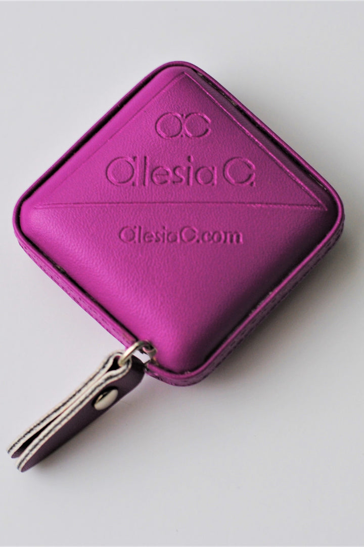 Signature Purple Leather Tape Measure – 60 in / 150 cm