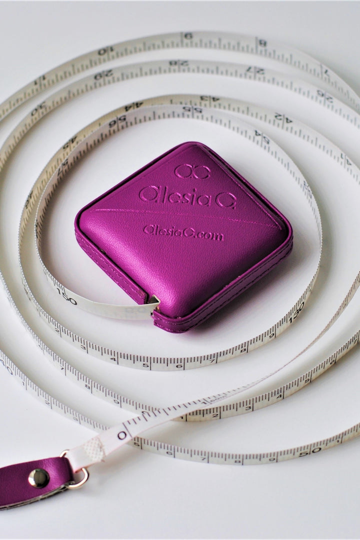 Signature Purple Leather Tape Measure – 60 in / 150 cm