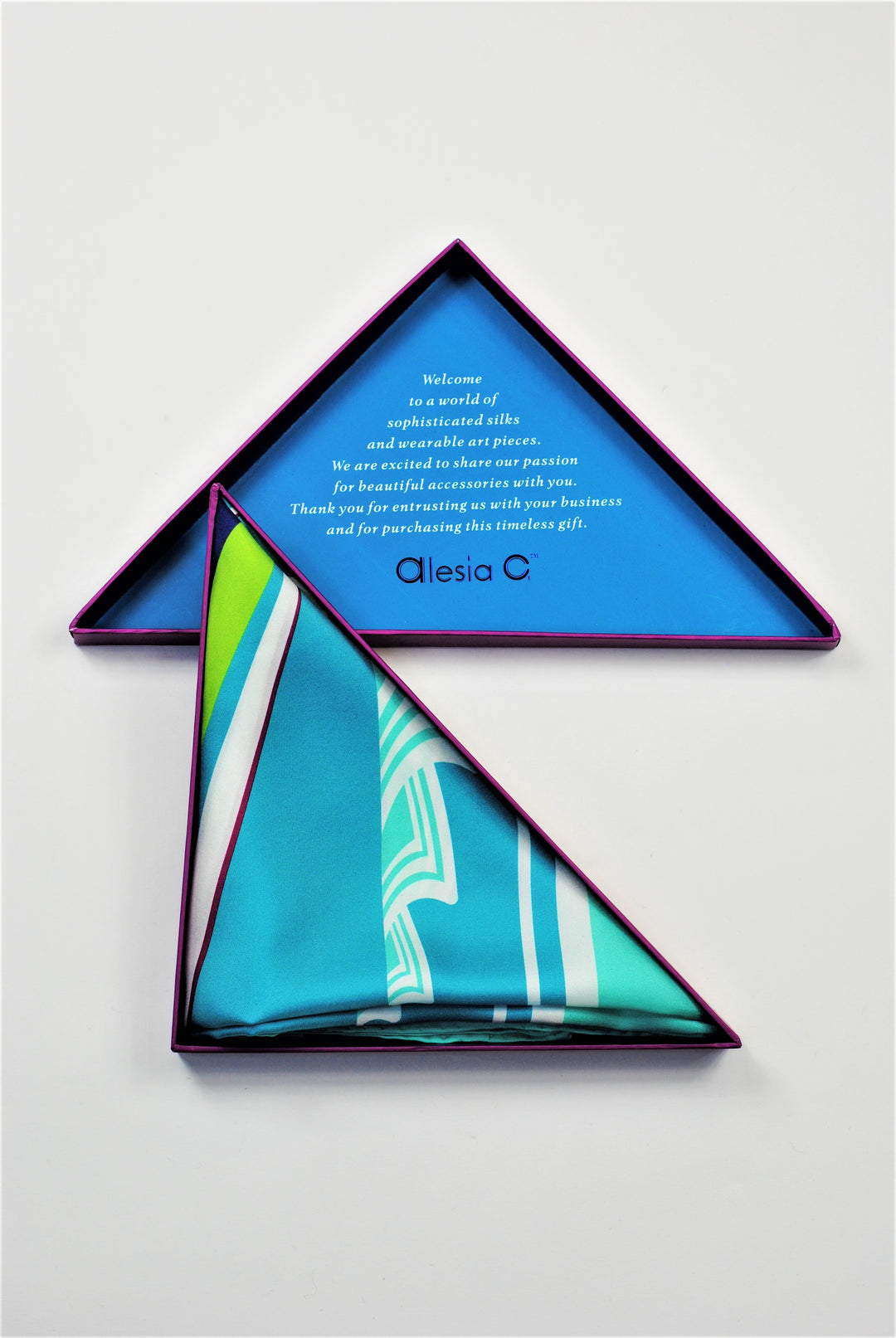 GREAT LAKE Mandala Silk Scarf – Sea Lime and Mint