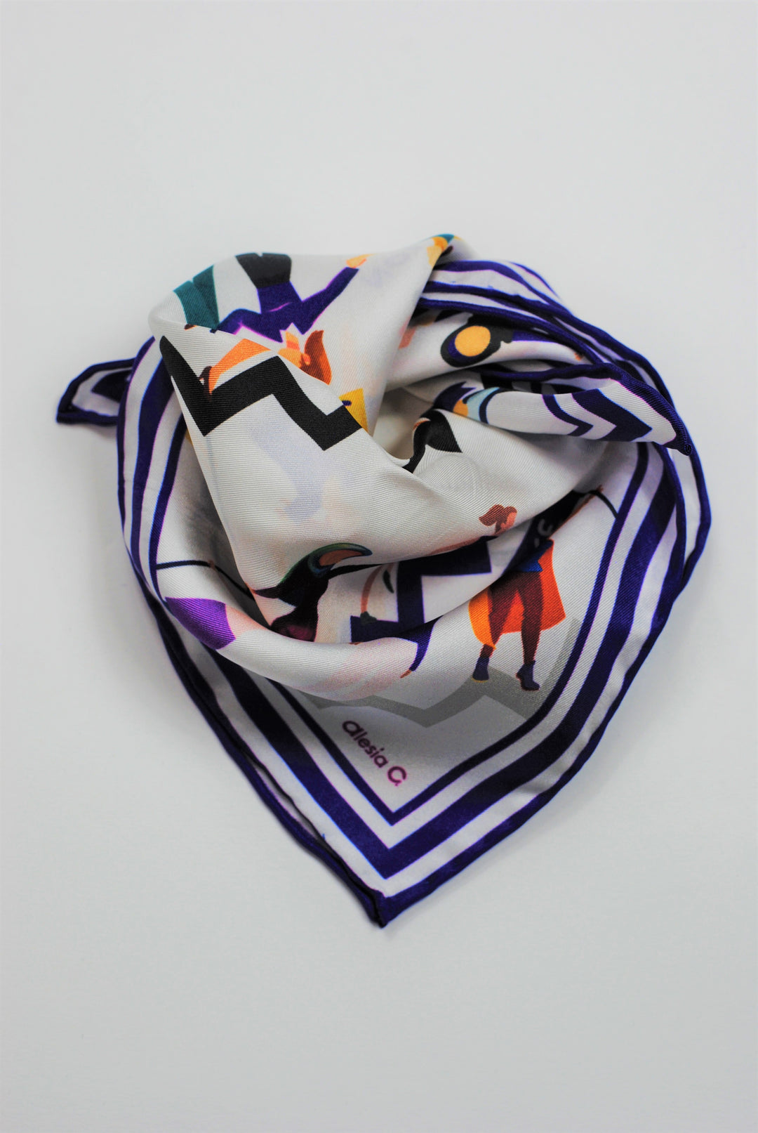 EMPOWER Women Helping Women Silk Scarf – Royal Purple