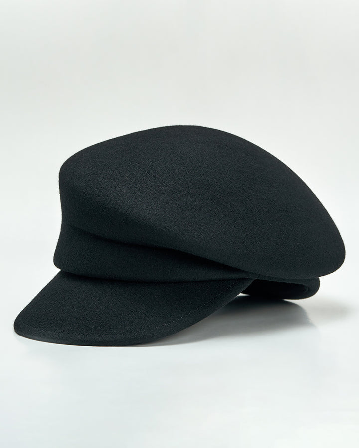 Alesia C. FRENCHI VISOR Wool Felt Beret Hat