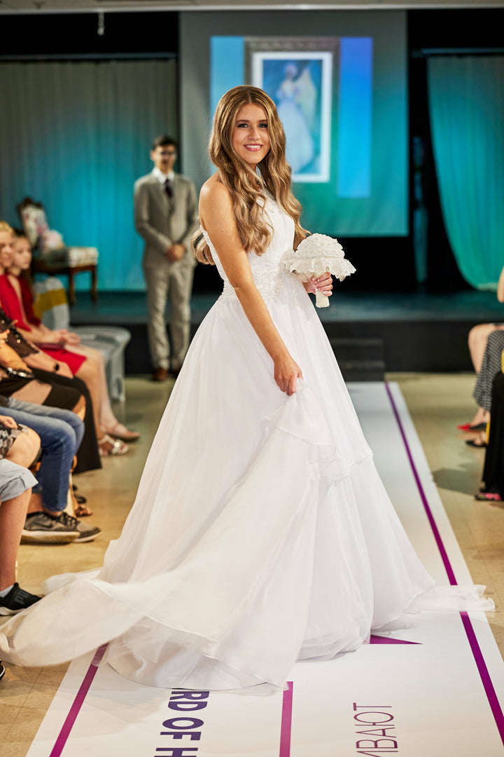 APHRODITE One Shoulder Liquid Chiffon Ball Bridal Gown