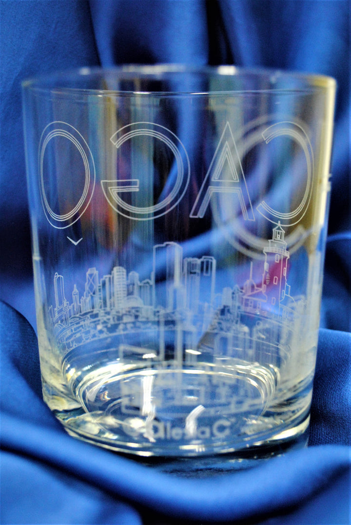CHICAGO Skyline Drinkware Glass Set of 1 or 2