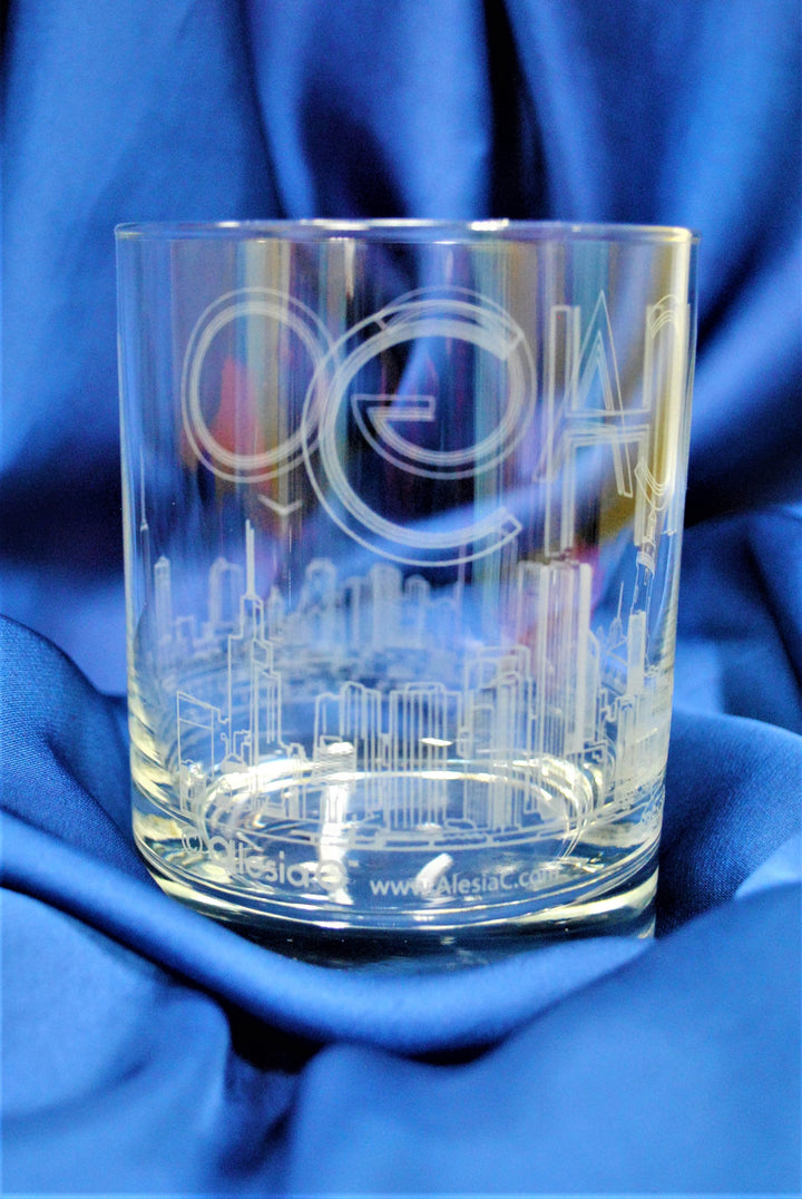 CHICAGO Skyline Drinkware Glass Set of 1 or 2