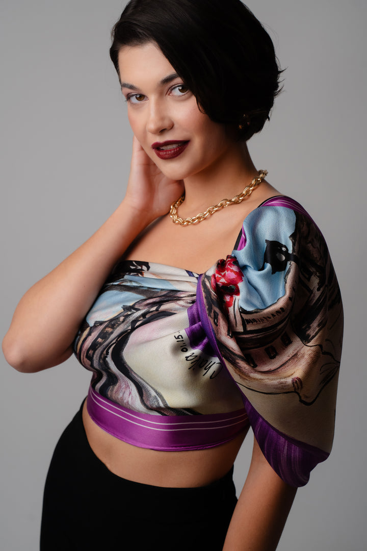 Transform Your Style with Scarf Rings​ MASTER​ CLASS​ HOLIDAY BOUTIQUE​ Mix basics ​with FABULOUS with fashion designer​ Alesia Chaika in Lake Forest IL Shop Boutique​ AlesiaC.com
