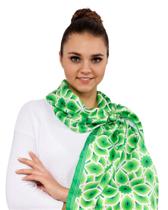 How To Wear INFINITY Crystal Designer Scarf Charm-Ring