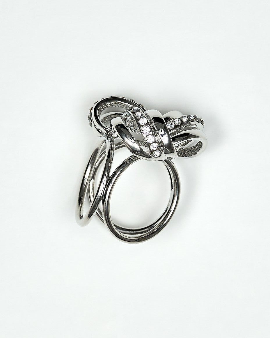 INNER BLOOM Crystal Scarf Charm-Ring