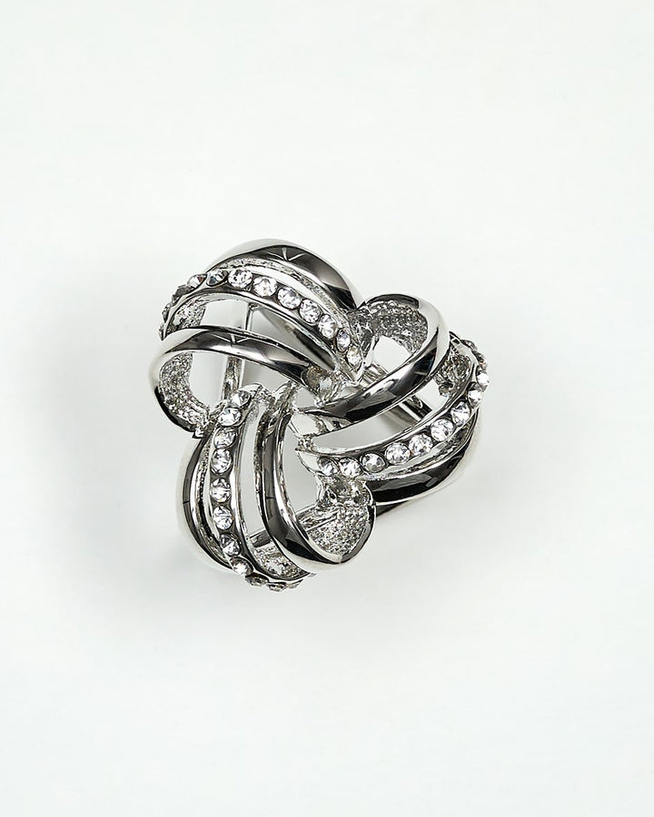 INNER BLOOM Crystal Designer Scarf Charm-Ring