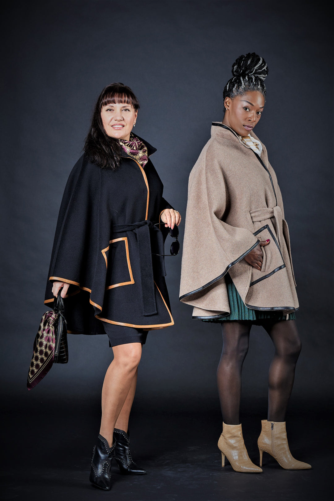 WISDOM Mandala Silk Square Scarf in Plum Beige – Multiple Sizes by Alesia Chaika