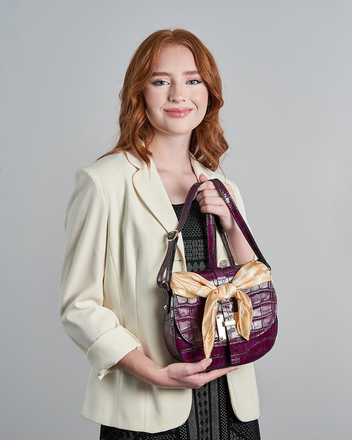 WISDOM Mandala Silk Square Scarf in Beige White – Multiple Sizes by Alesia Chaika