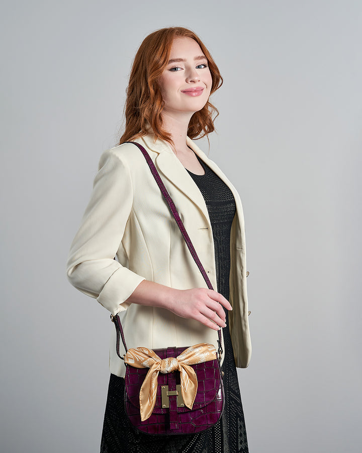 WISDOM Mandala Silk Square Scarf in Beige White – Multiple Sizes by Alesia Chaika