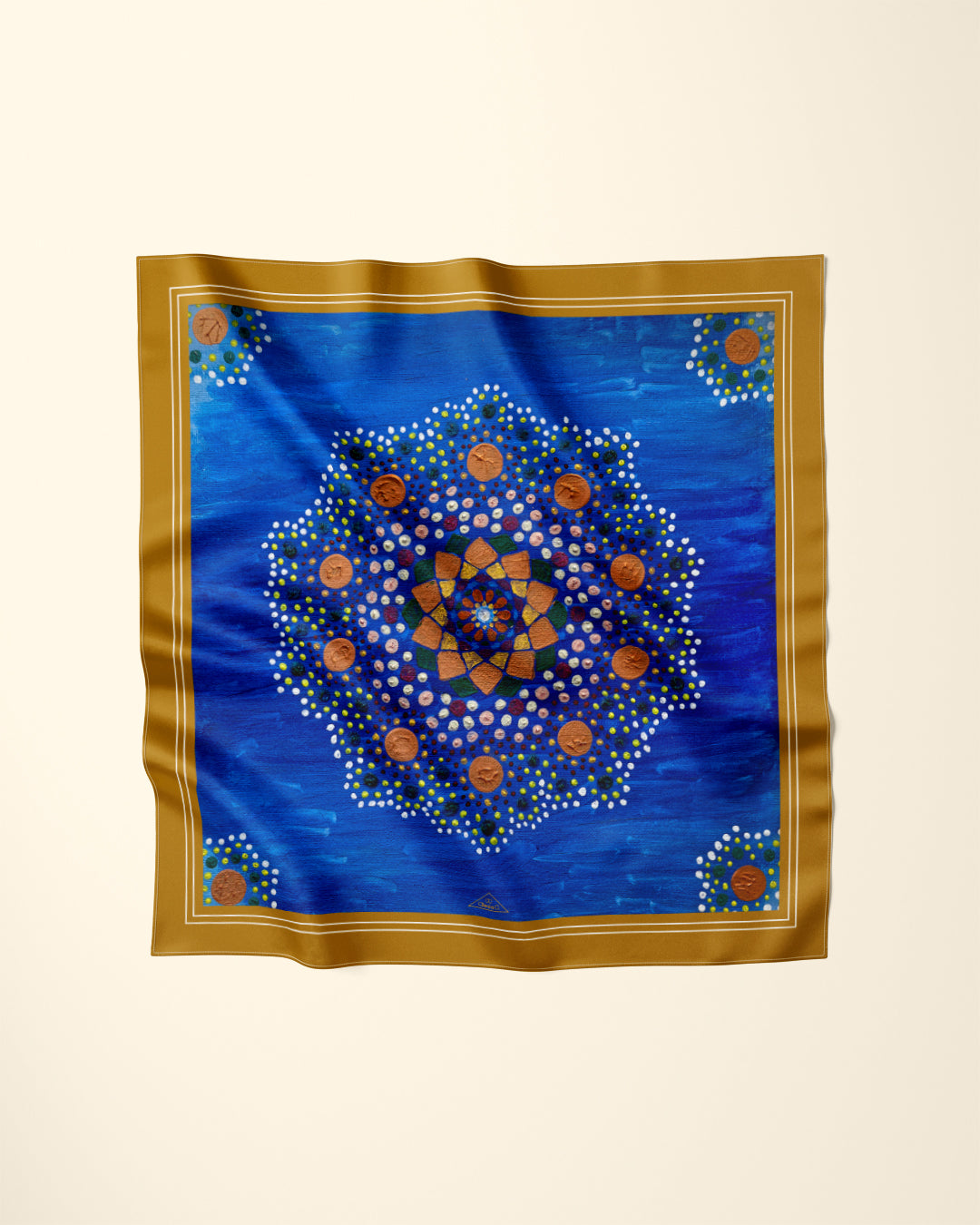 YANA UNIVERSE Mandala Designer Silk Scarf Art A Porte by Alesia Chaika