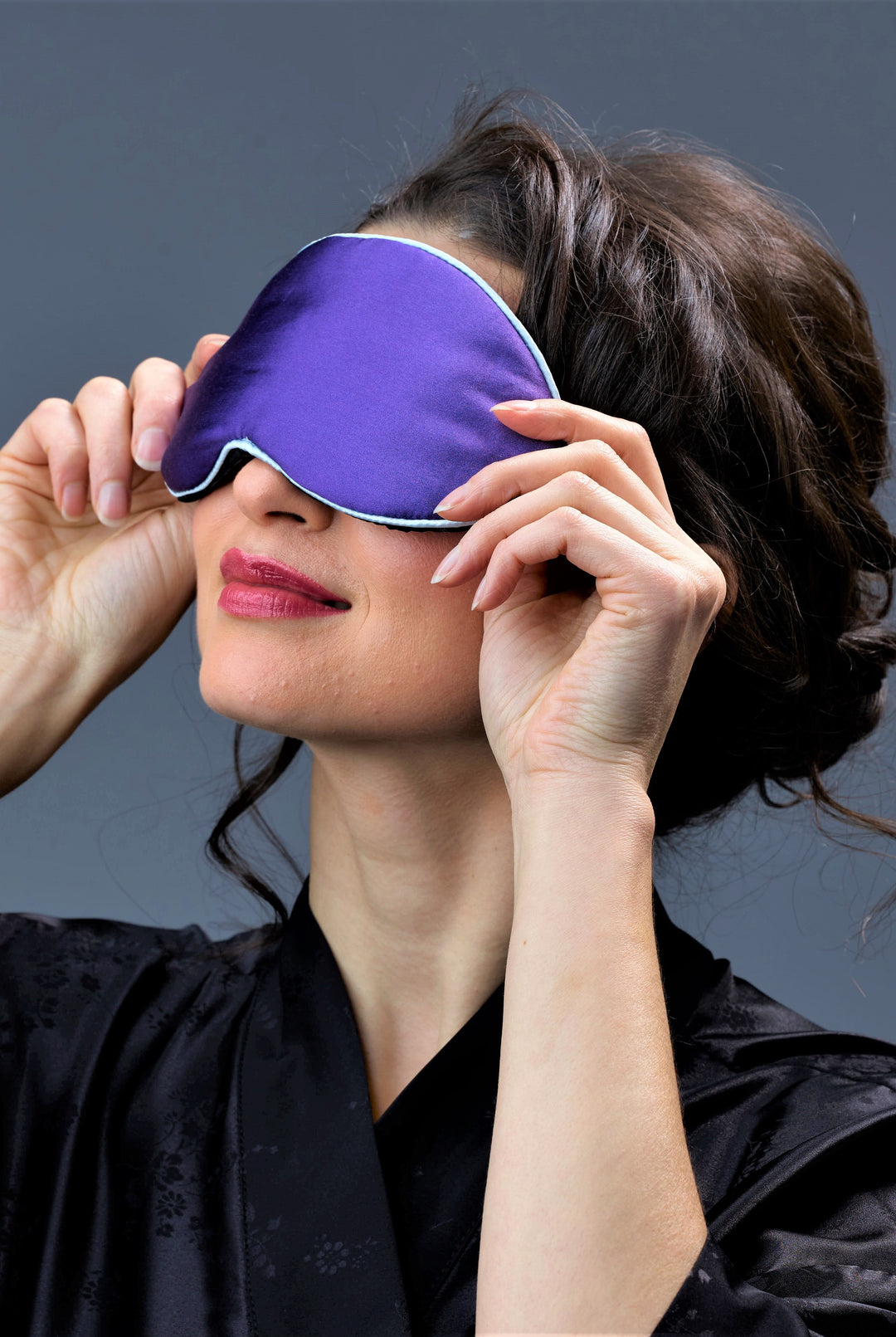 BlissSleep Silk Eye Mask - Purple –