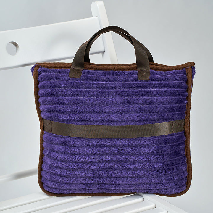 Purple Travel Cozy Blanket in The Bag With Luggage Strap by Alesia C. Alesia Chaika