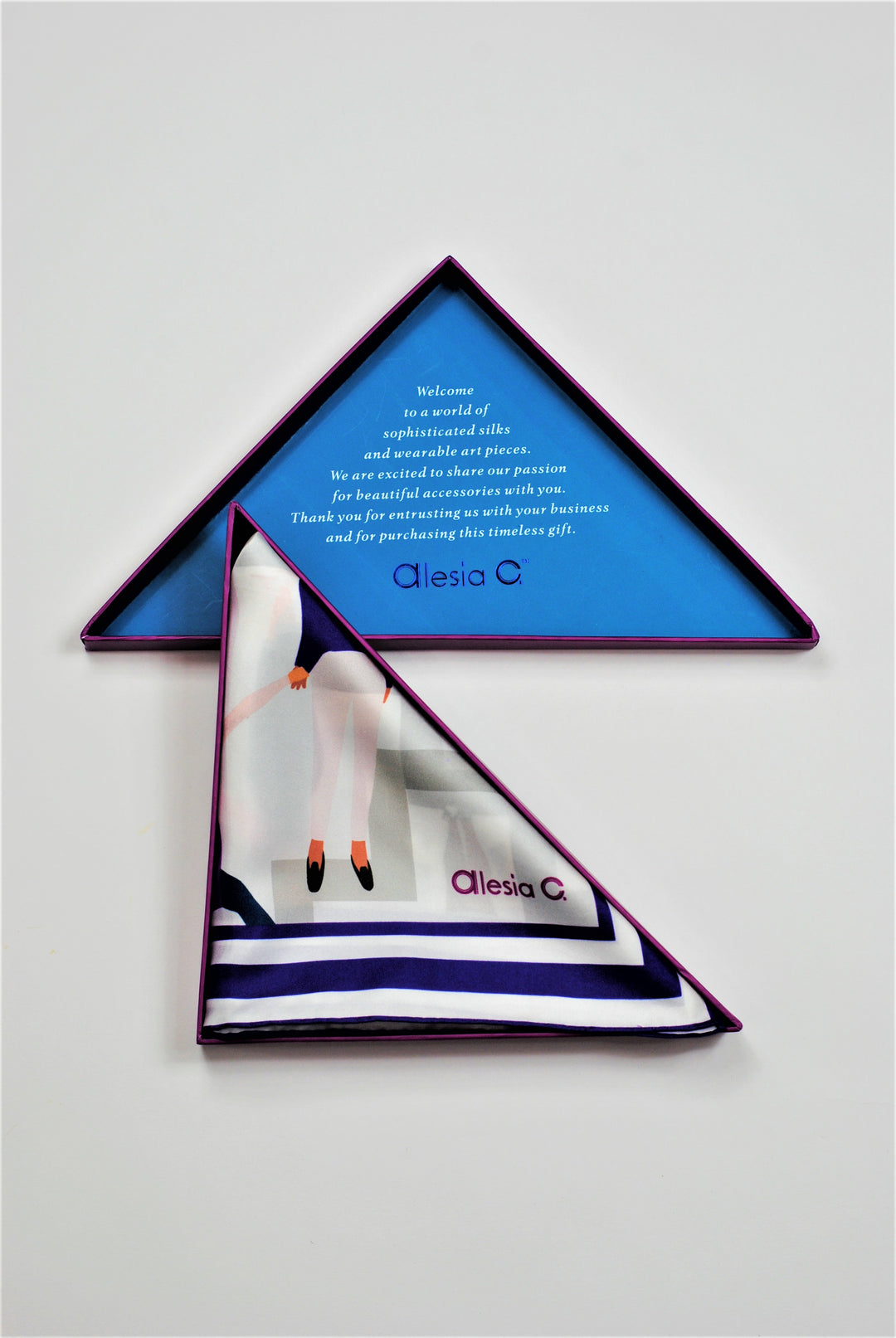 EMPOWER Women's History Month 100% Silk Square Scarf by Alesia Chaika AlesiaC.com