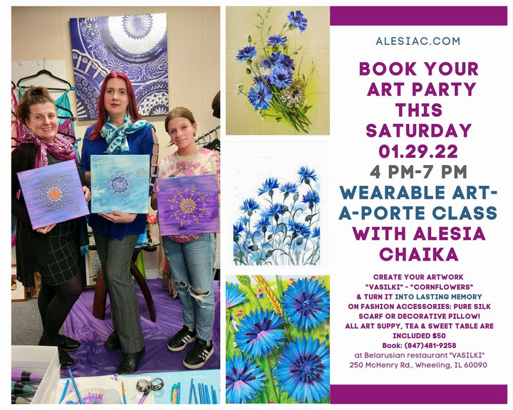 Art-A-Porte Wearable Art Classes & Parties – Painting and Silk Scarf Workshops