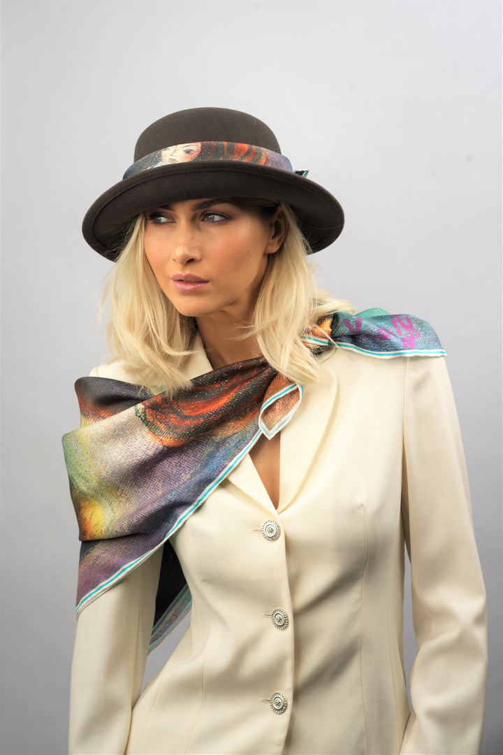 How To TIEA Silk Scarf OVER NECK. BE GRATEFUL 