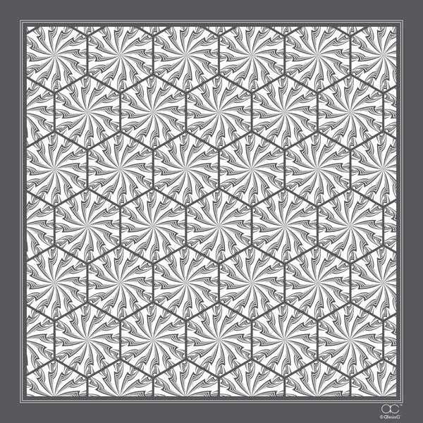 DANDELION SNOW Mandala Designer 100% Silk Square Scarf