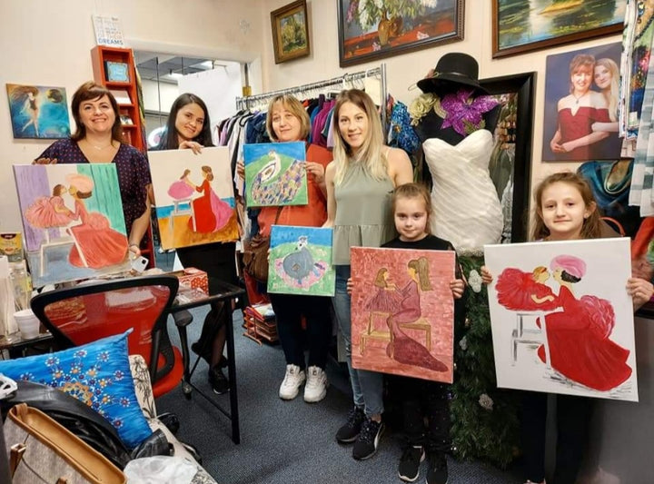 Art-A-Porte Wearable Art Classes & Parties – Painting and Silk Scarf Workshops