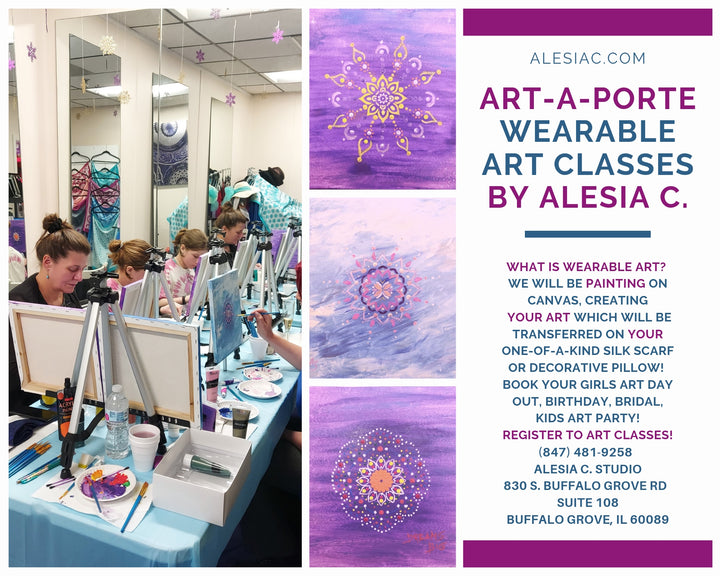 Art-A-Porte Wearable Art Classes & Parties – Painting and Silk Scarf Workshops