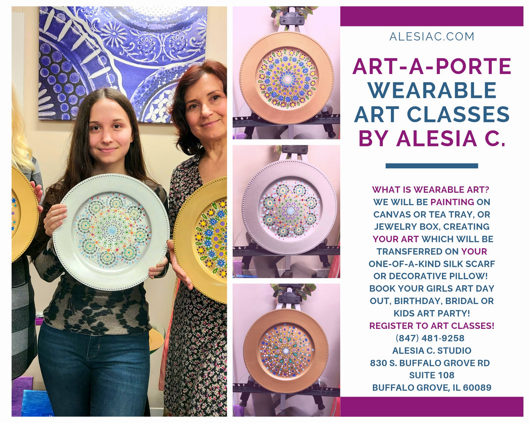 Art-A-Porte Wearable Art Classes & Parties – Painting and Silk Scarf Workshops