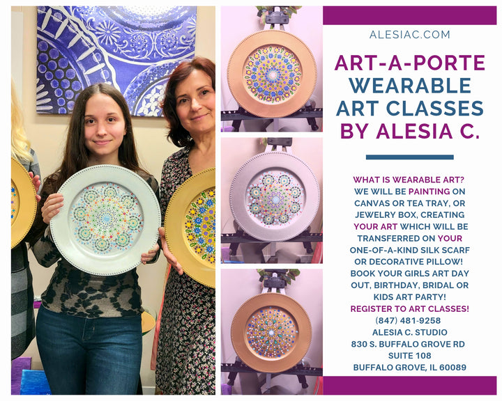 Art-A-Porte Wearable Art Classes & Parties – Painting and Silk Scarf Workshops