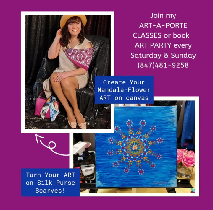 Art-A-Porte Wearable Art Classes & Parties – Painting and Silk Scarf Workshops